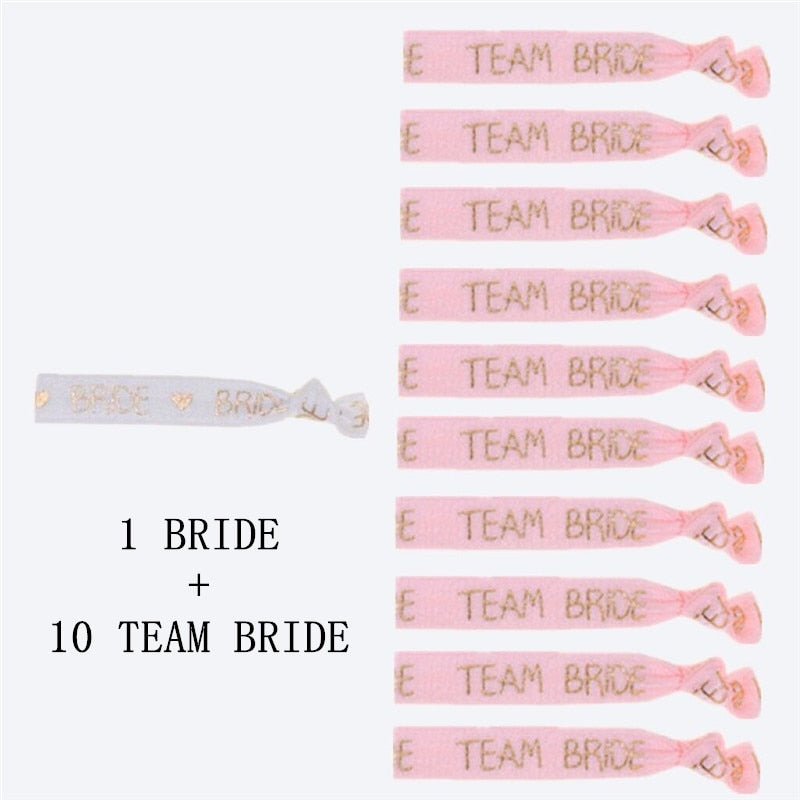 Wedding Decoration Bride To Be Veil Shoulder Strap Badge Set Hen Party Bride Shower Single Party Party Decoration Supplies