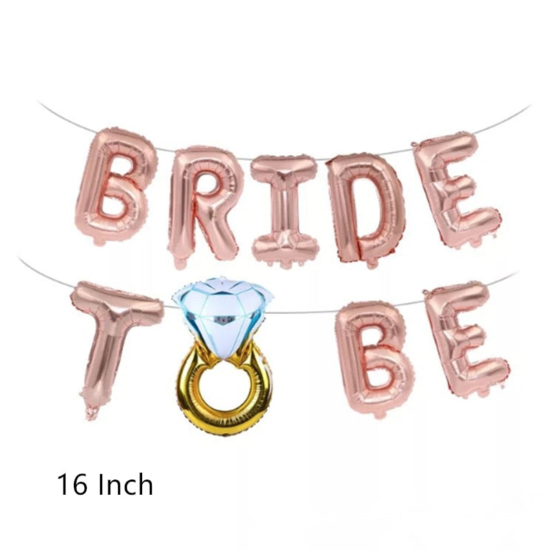 Wedding Decoration Bride To Be Veil Shoulder Strap Badge Set Hen Party Bride Shower Single Party Party Decoration Supplies