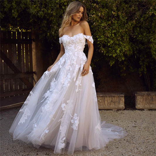 A-Line Bride Dress Princess Wedding Gown Bridal Dress